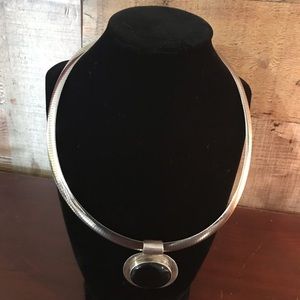 SS 925 pendant/reversible omega